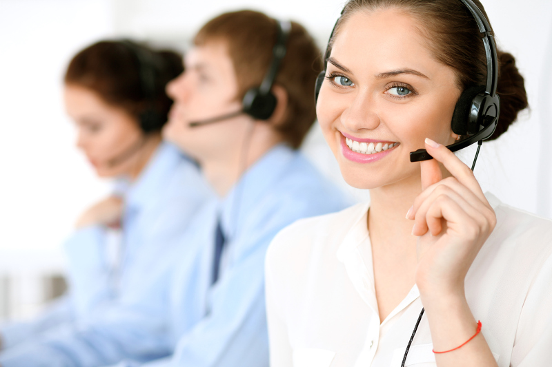 Telefonhotline im Callcenter